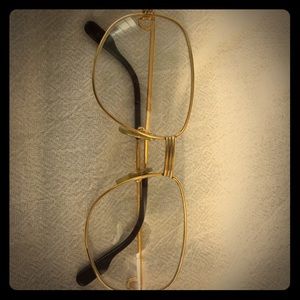 Vintage 1986 Cartier gold optical eyeglass frames